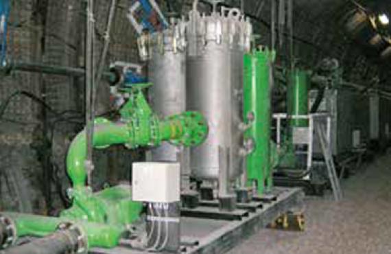 Pump station, media supply, longwall hydraulics Pump station, media supply, longwall hydraulics