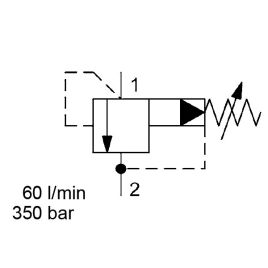 Spool Type, Pilot Operated, SAE-8 Cartridge - DB08P