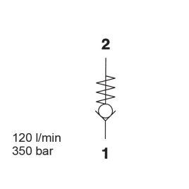 Direct Acting, Poppet Type SAE-12 Cartridge - RV12A-01