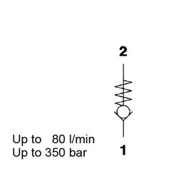 Direct Acting, Poppet Type SAE-10 Cartridge - RV10A-51