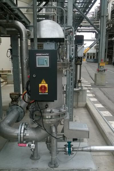 The HYDAC Backflushing Filter AutoFilt® RF3 is a self-cleaning, automatic filter with separation of solid particle from low viscosity fluid