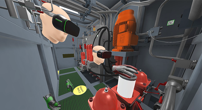 Virtual Reality Training HYDAC's safe virtual reality training offers safe learning spaces